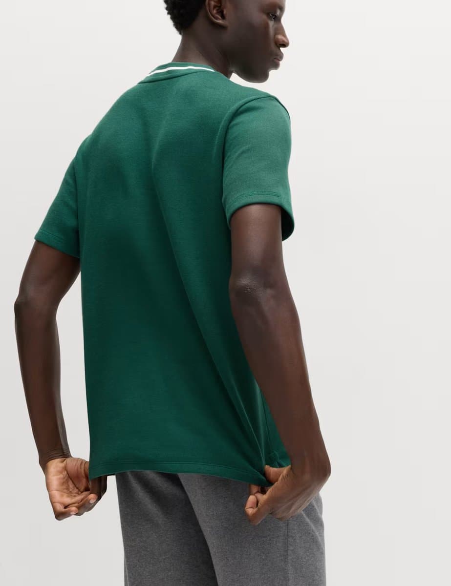 Marks & Spencer M&S Cotton Rich Loungewear Top Green - 4