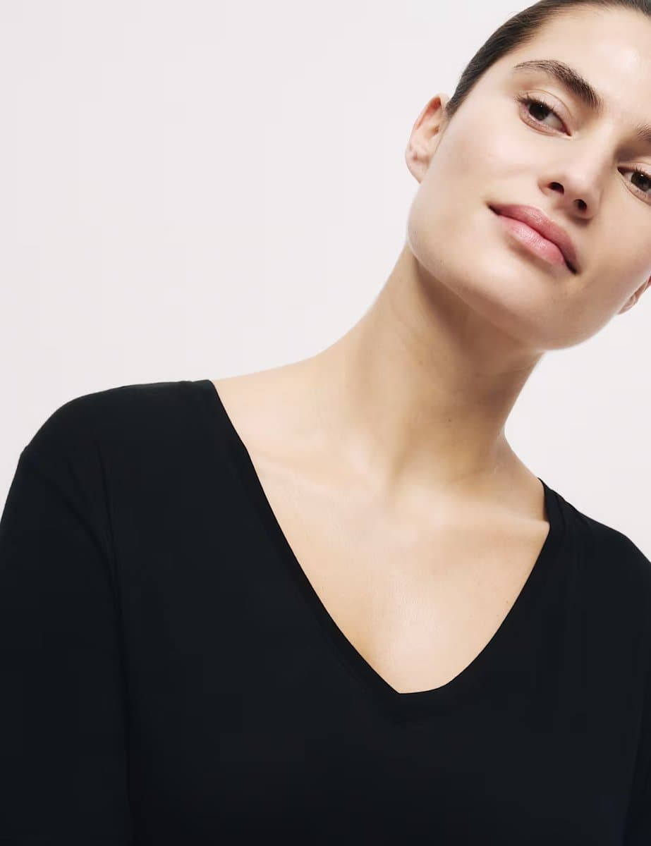 Marks & Spencer M&S Lace Detail Nightshirt Black - 3