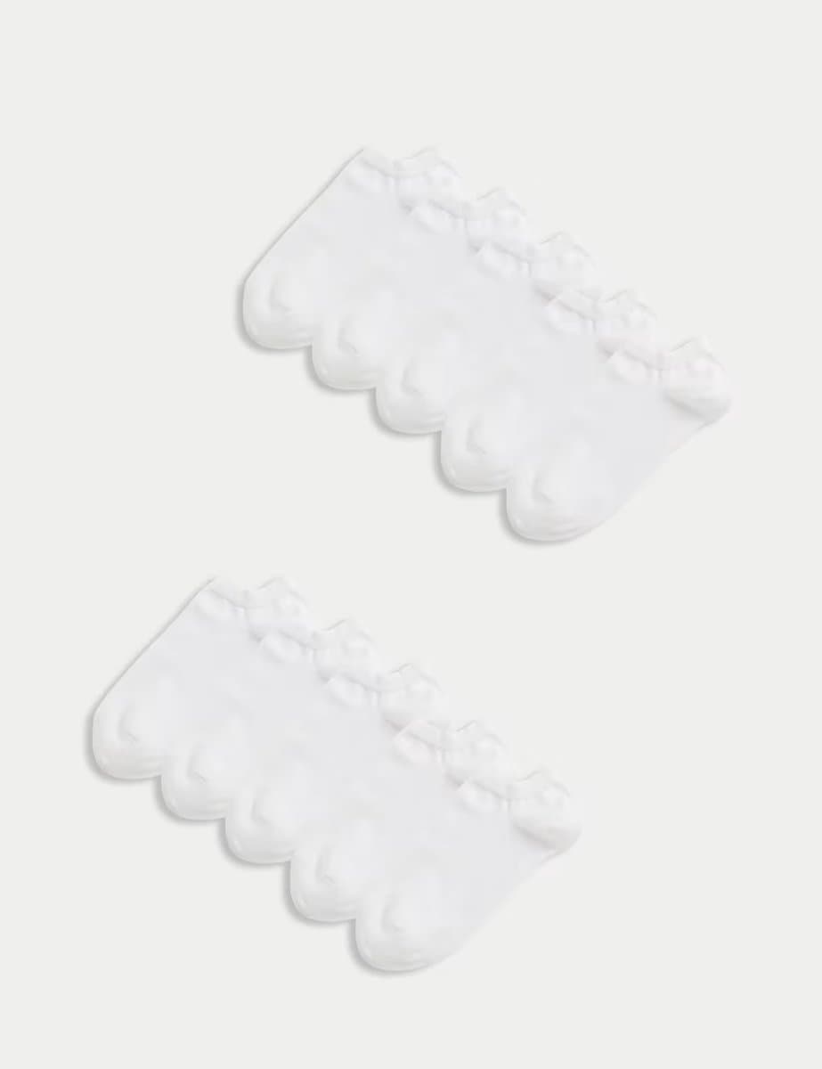 Marks & Spencer M&S 10 Pack Cool & Fresh™ Trainer Liners™ White