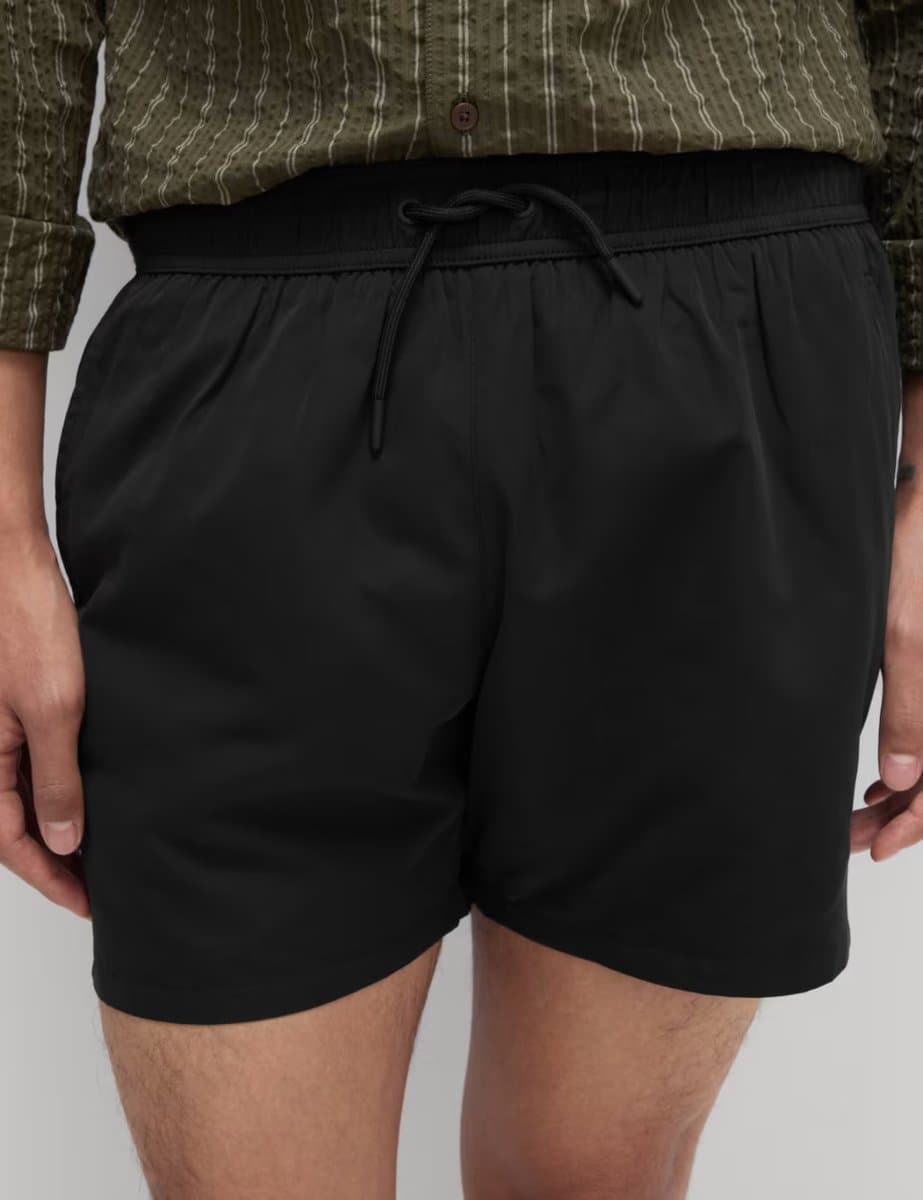 Marks & Spencer M&S Quick Dry Plain Swim Shorts Black - 2