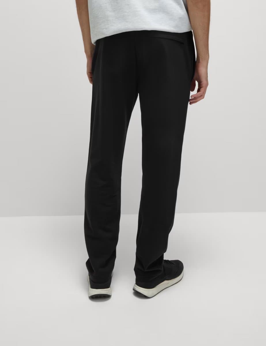 Marks & Spencer M&S Cotton Rich Straight Leg Joggers Black - 5