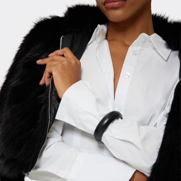 EGO Thin Bangle Bracelet In Black, Women's Size UK One Size