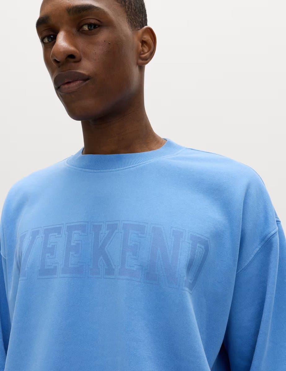 Marks & Spencer M&S Cotton Rich Printed Pyjama Top Blue - 2