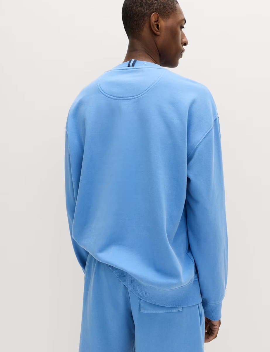 Marks & Spencer M&S Cotton Rich Printed Pyjama Top Blue - 3