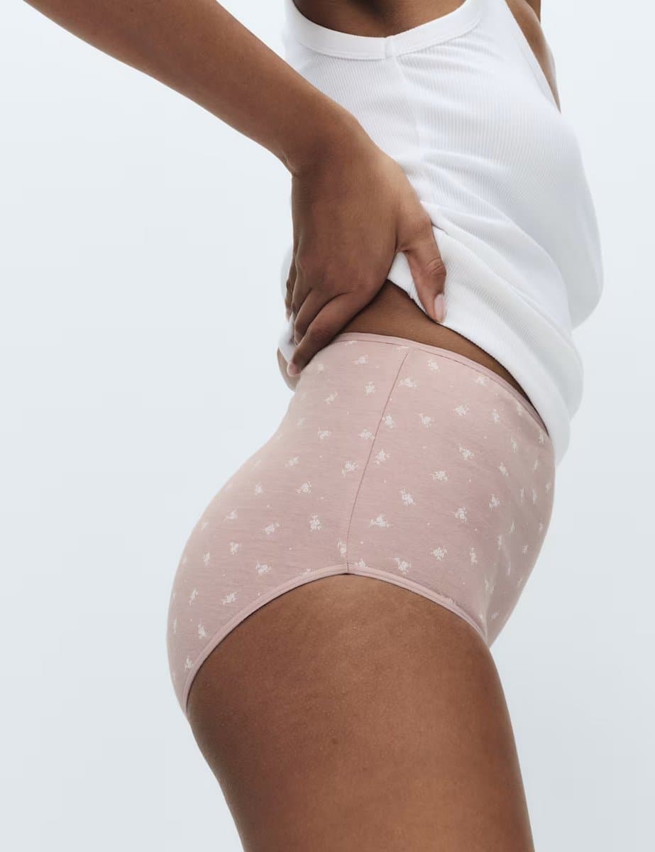 Marks & Spencer M&S 7 Pack Pure Cotton Full Briefs Pink Mix - 2