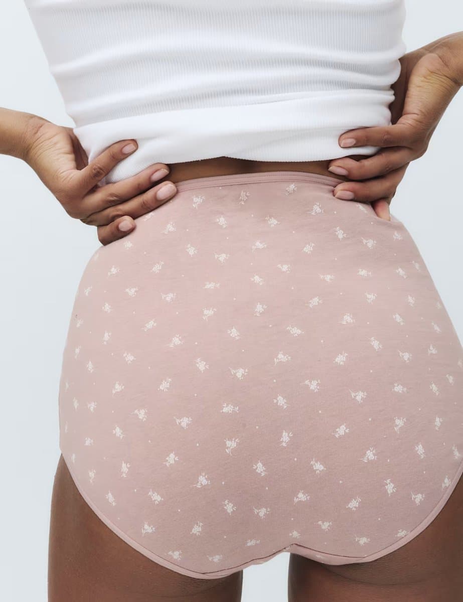 Marks & Spencer M&S 7 Pack Pure Cotton Full Briefs Pink Mix - 3