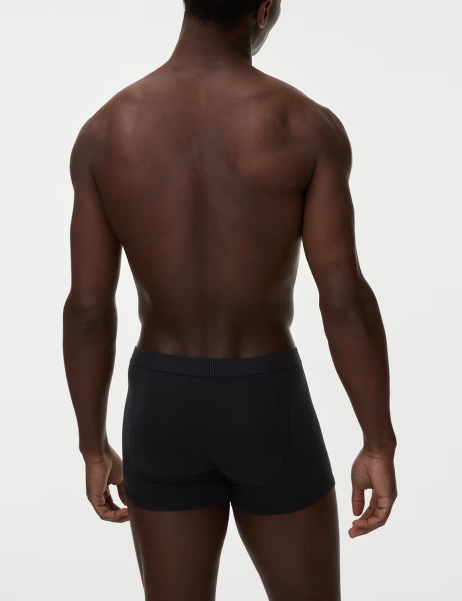 Marks & Spencer M&S 10 Pack Cotton Rich Cool & Fresh™ Trunks Black - 2