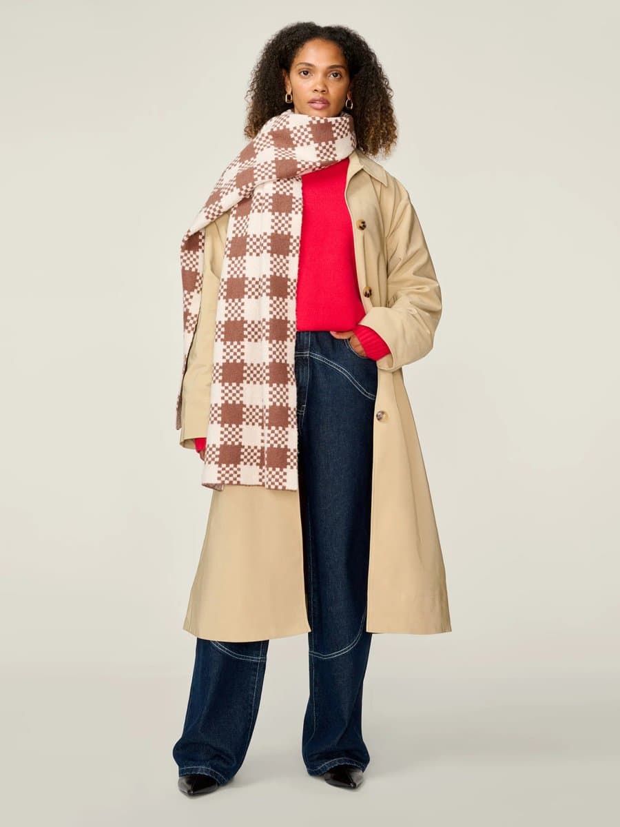 OMNES Rejina Check Scarf