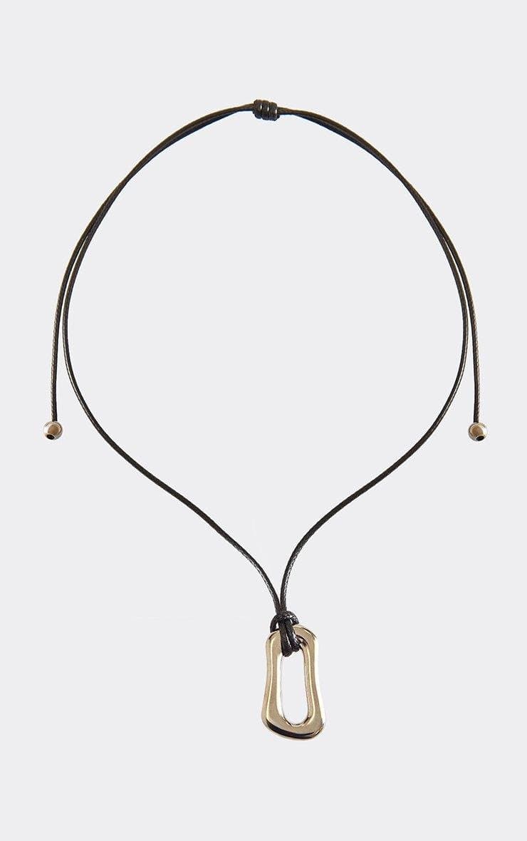 EGO Ring Pendant Detail Necklace In Silver, Women's Size UK 0 - 2