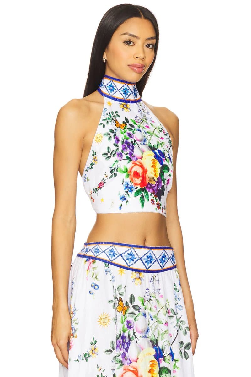 revolve Halter Tie Back Top - 2