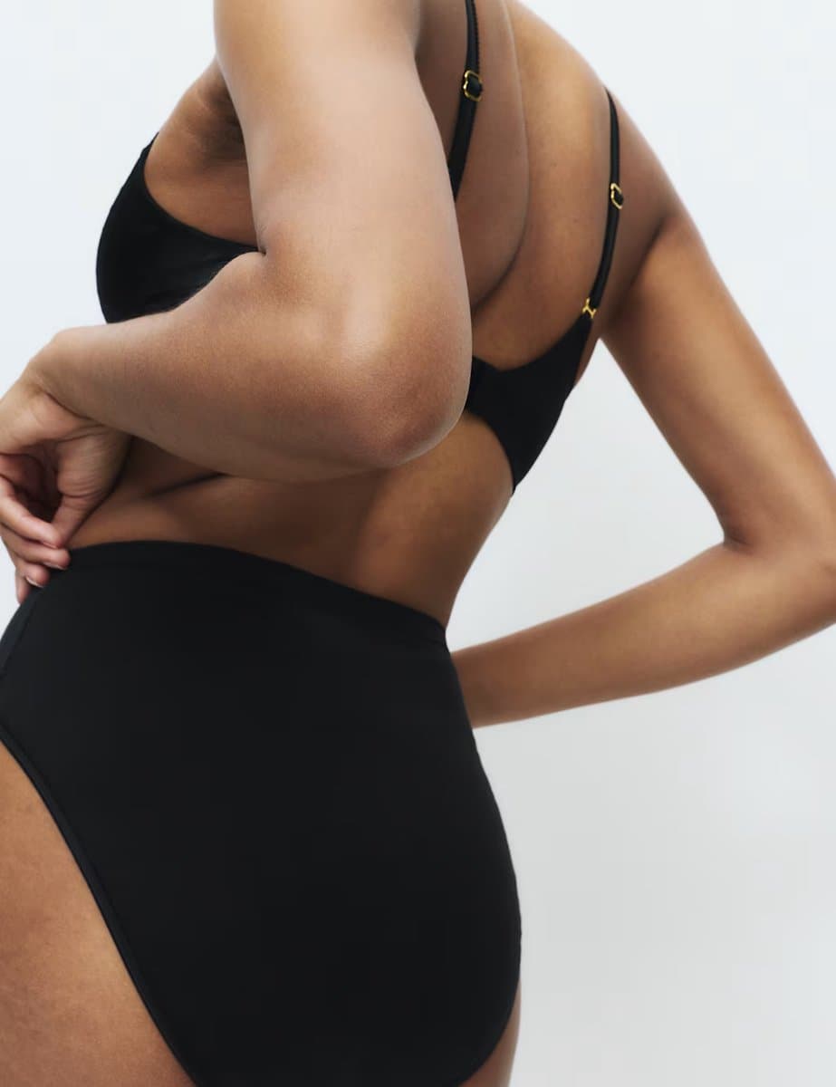 Marks & Spencer M&S 2 Pack Amelia Lace Cotton Rich Shaping Knickers Black - 3