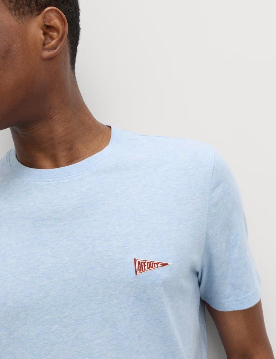 Marks & Spencer M&S Pure Cotton Off Duty Pyjama Set Blue Mix - 2