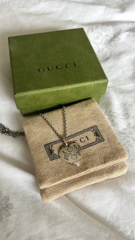 Gucci Gucci Blind for Love silver heart necklace - 2