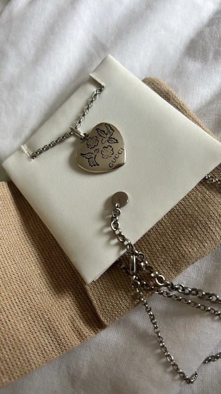 Gucci Gucci Blind for Love silver heart necklace - 3