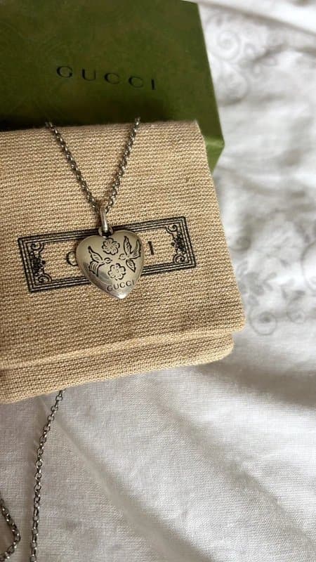 Gucci Gucci Blind for Love silver heart necklace - 4