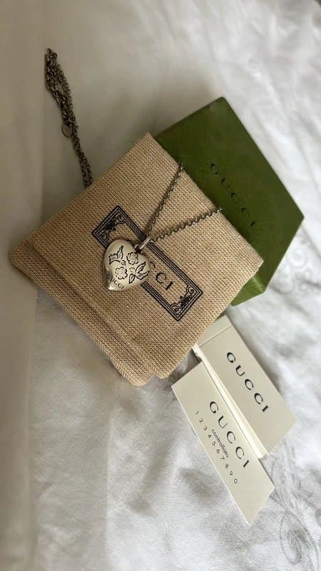 Gucci Gucci Blind for Love silver heart necklace - 5