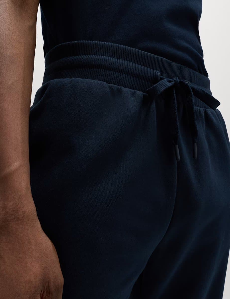 Marks & Spencer M&S Elasticated Waist Cotton Rich Joggers Navy - 3