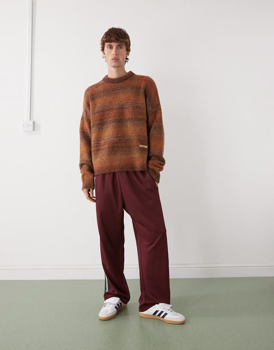 ASOS Prohibited oversized gradient knit jumper in brown - 2