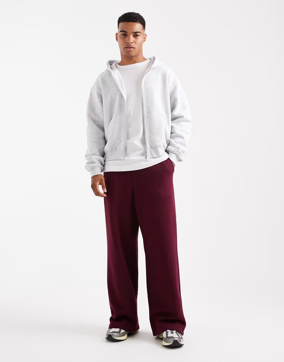 ASOS Cotton On Cropped zip up hoodie in grey - 2