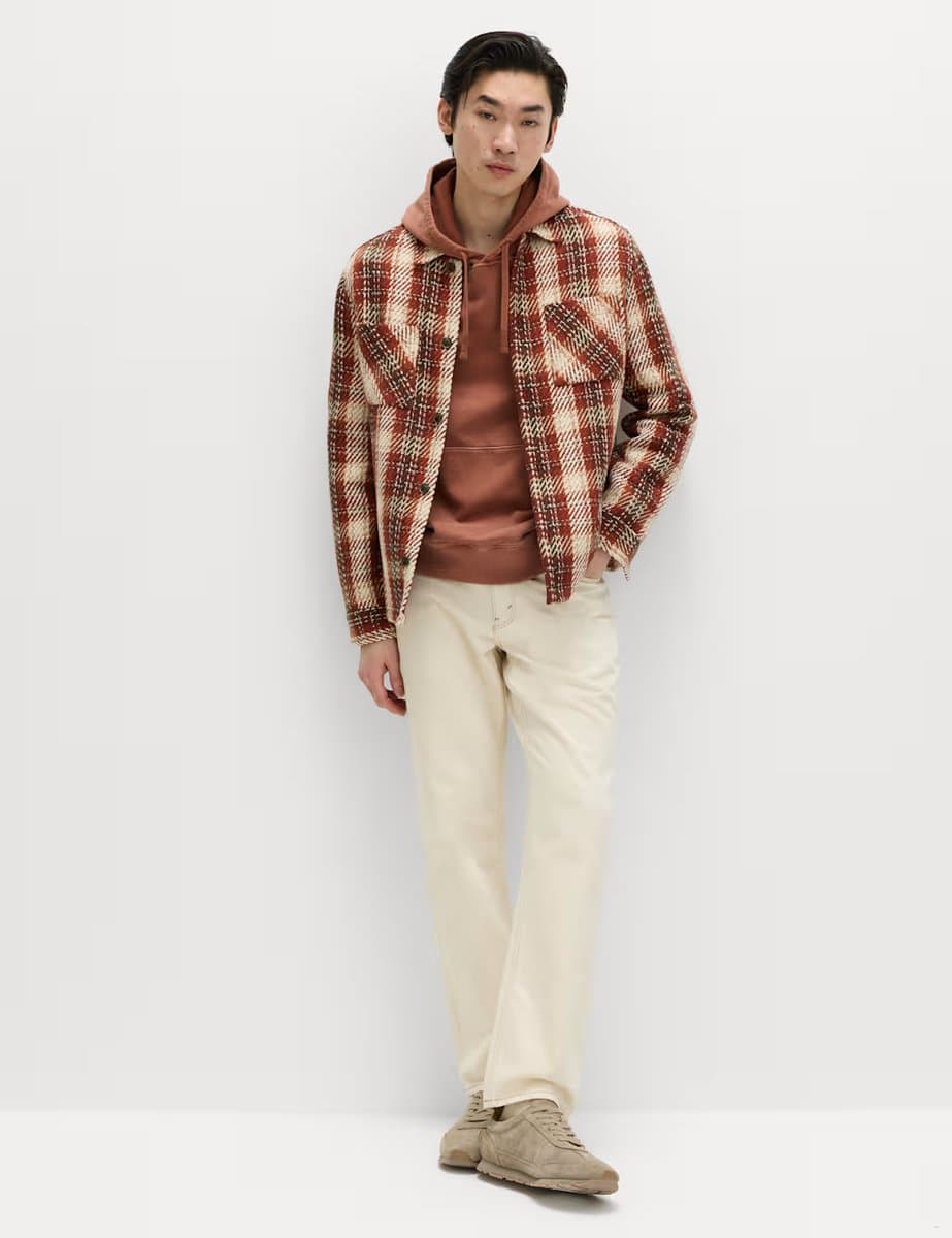 Marks & Spencer M&S Pure Cotton Garment Dyed Hoodie Rust - 5