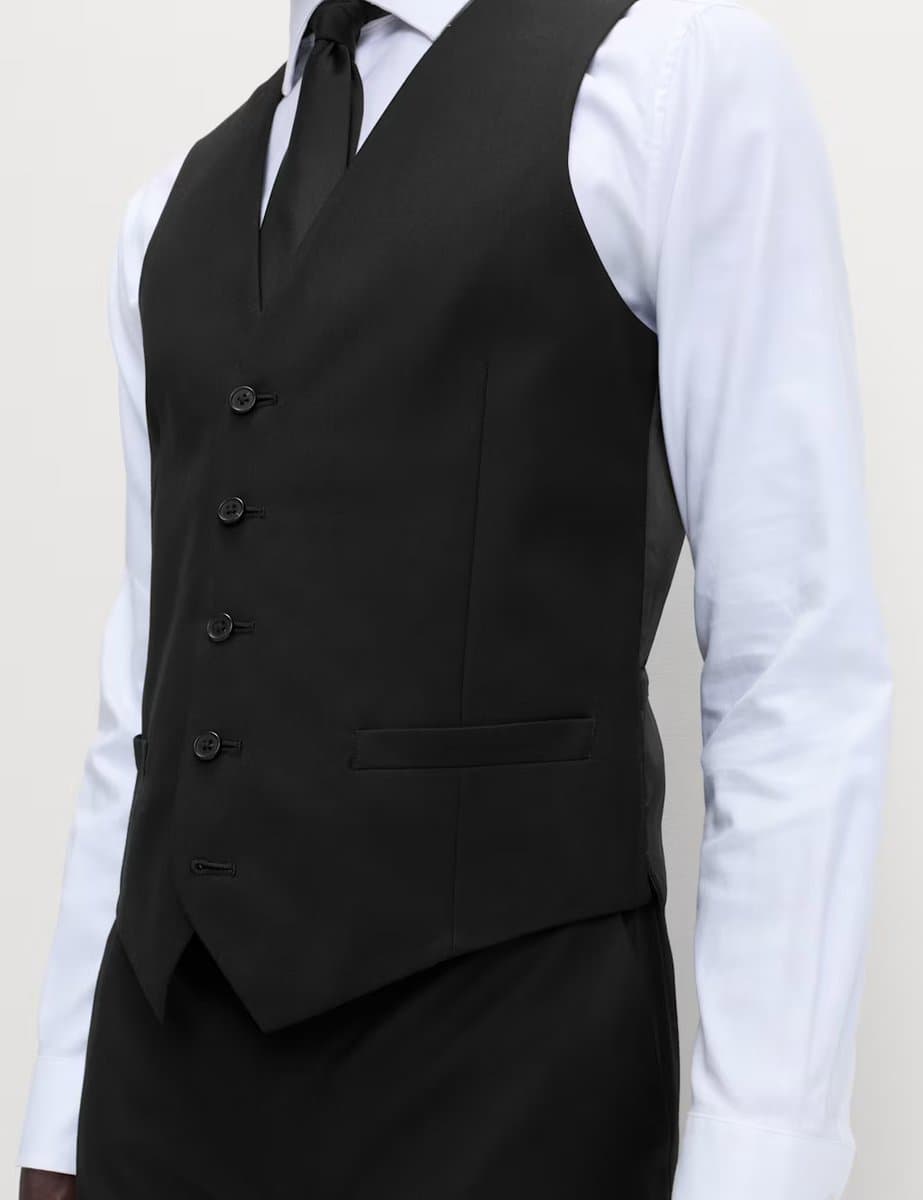 Marks & Spencer M&S Ultimate Waistcoat With Stretch Black