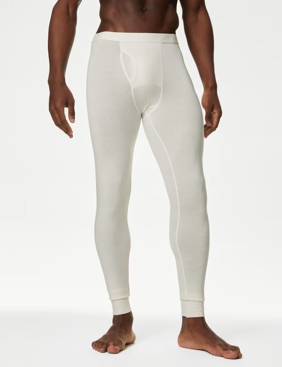 Marks & Spencer M&S 2 Pack Heatgen™ Light Thermal Long Johns Ivory - 2