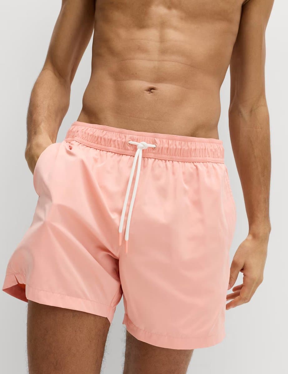 Marks & Spencer M&S Quick Dry Plain Swim Shorts Apricot