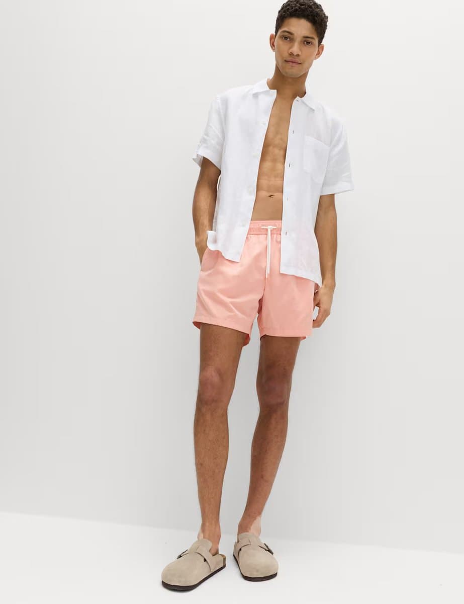 Marks & Spencer M&S Quick Dry Plain Swim Shorts Apricot - 2