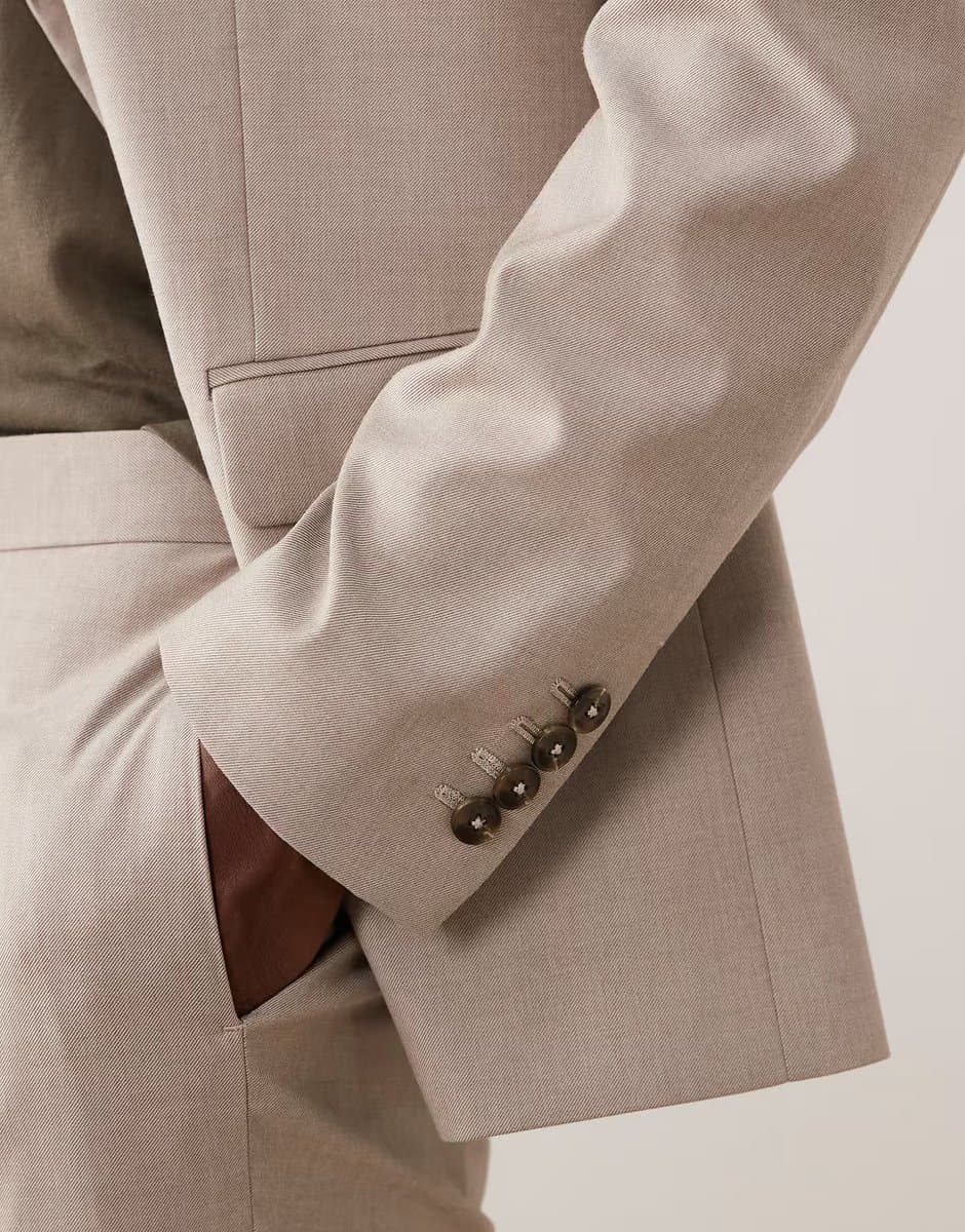 ASOS Mango tailored blazer co-ord in beige - 5