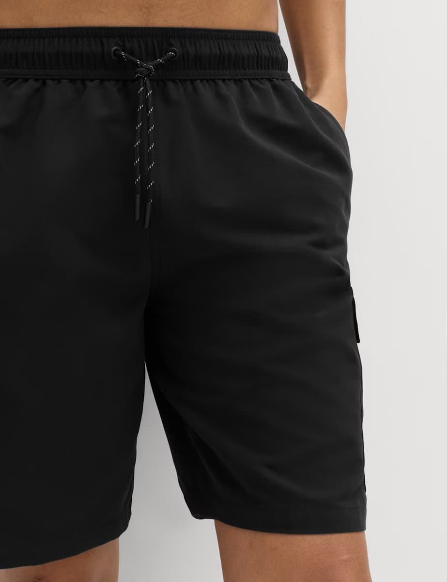 Marks & Spencer M&S Quick Dry Longer Length Cargo Swim Shorts Black - 2