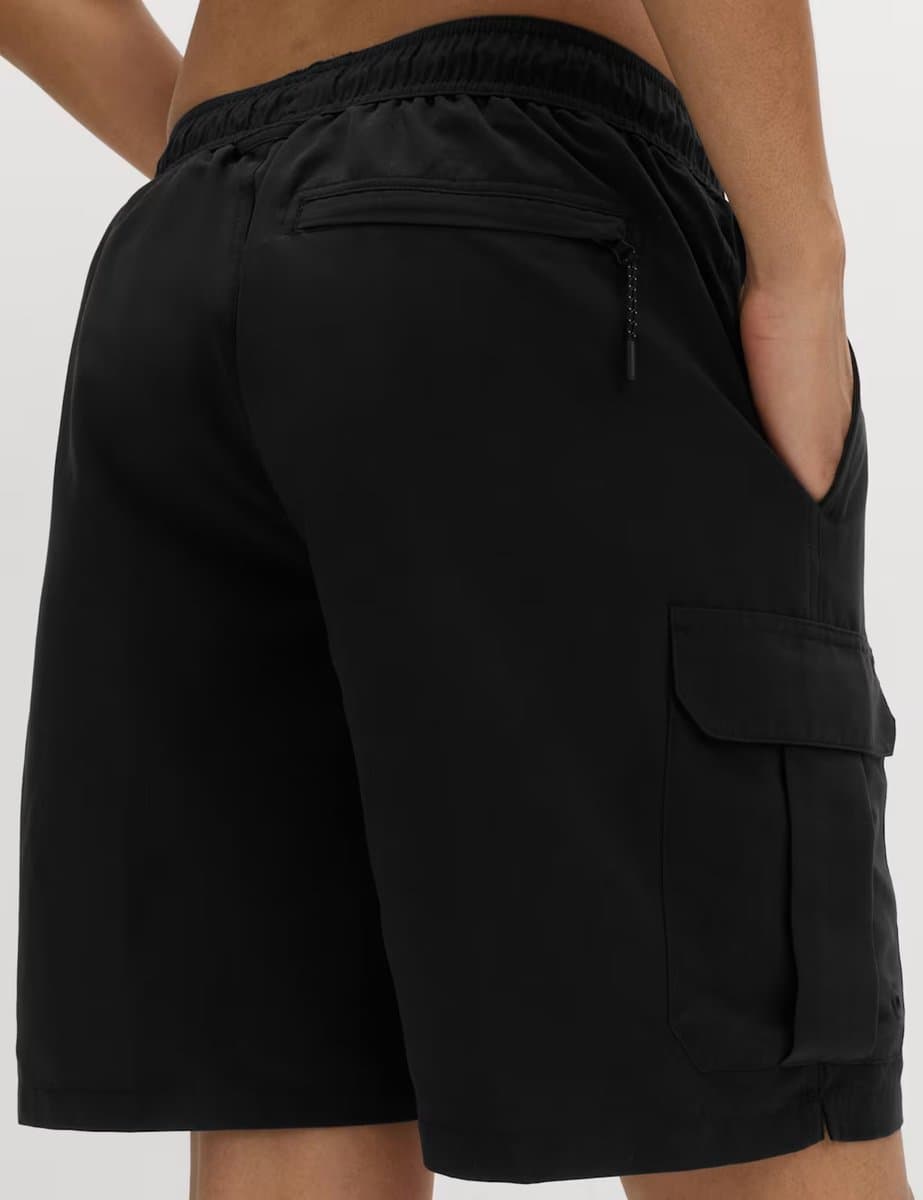 Marks & Spencer M&S Quick Dry Longer Length Cargo Swim Shorts Black - 3