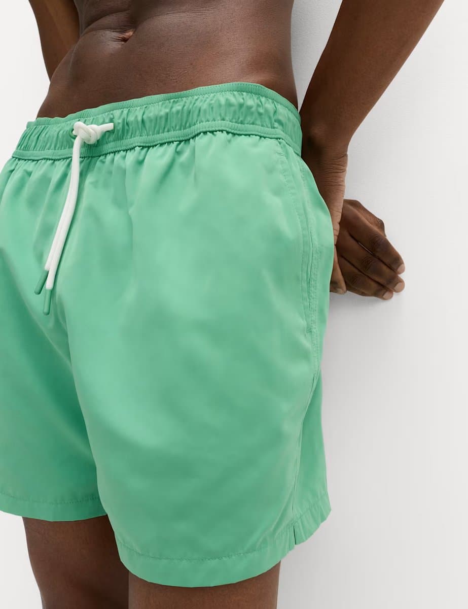 Marks & Spencer M&S Quick Dry Plain Swim Shorts Bright Green - 2