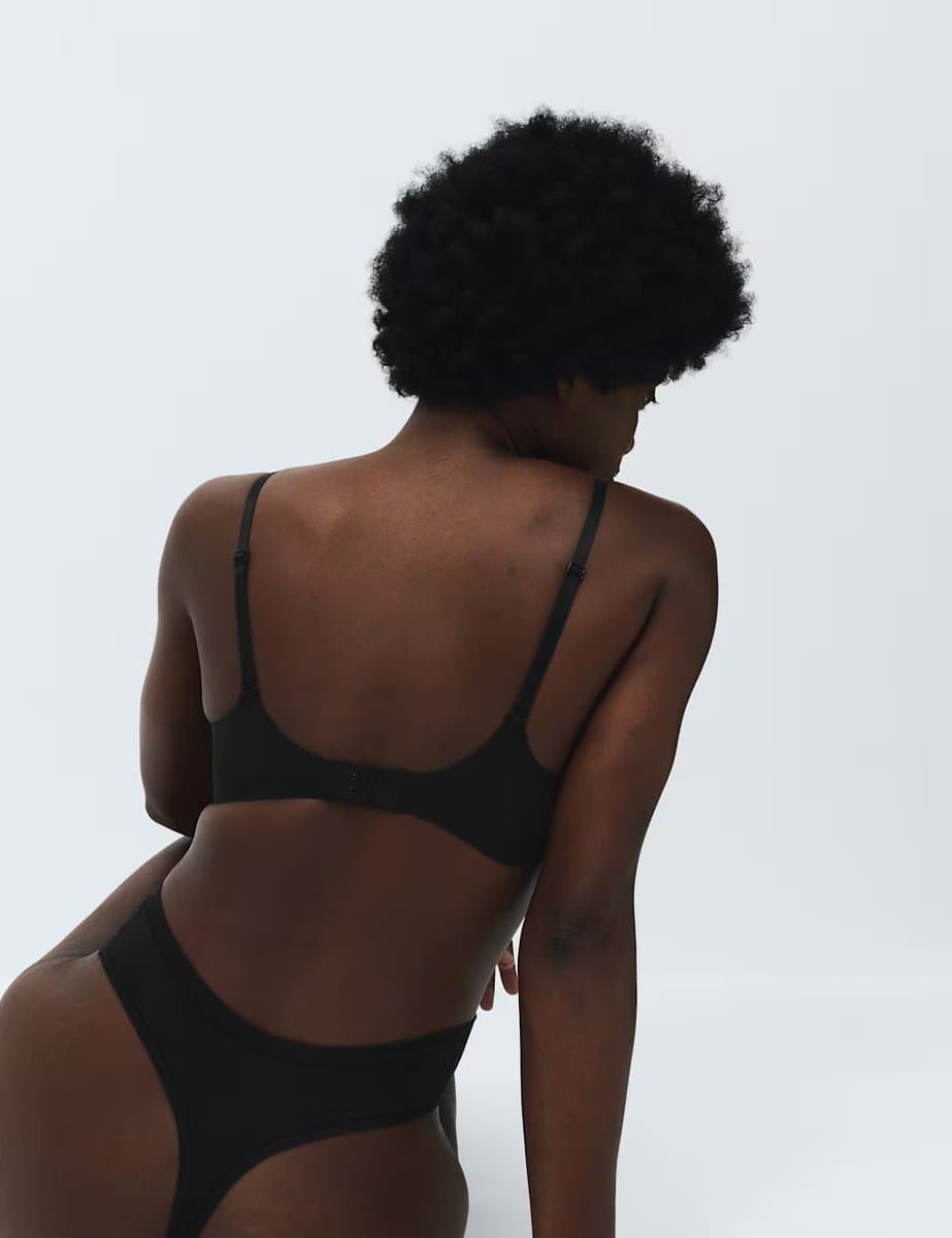 Marks & Spencer M&S 5 Pack Flexifit™ Modal Rich Thongs Black Mix - 3