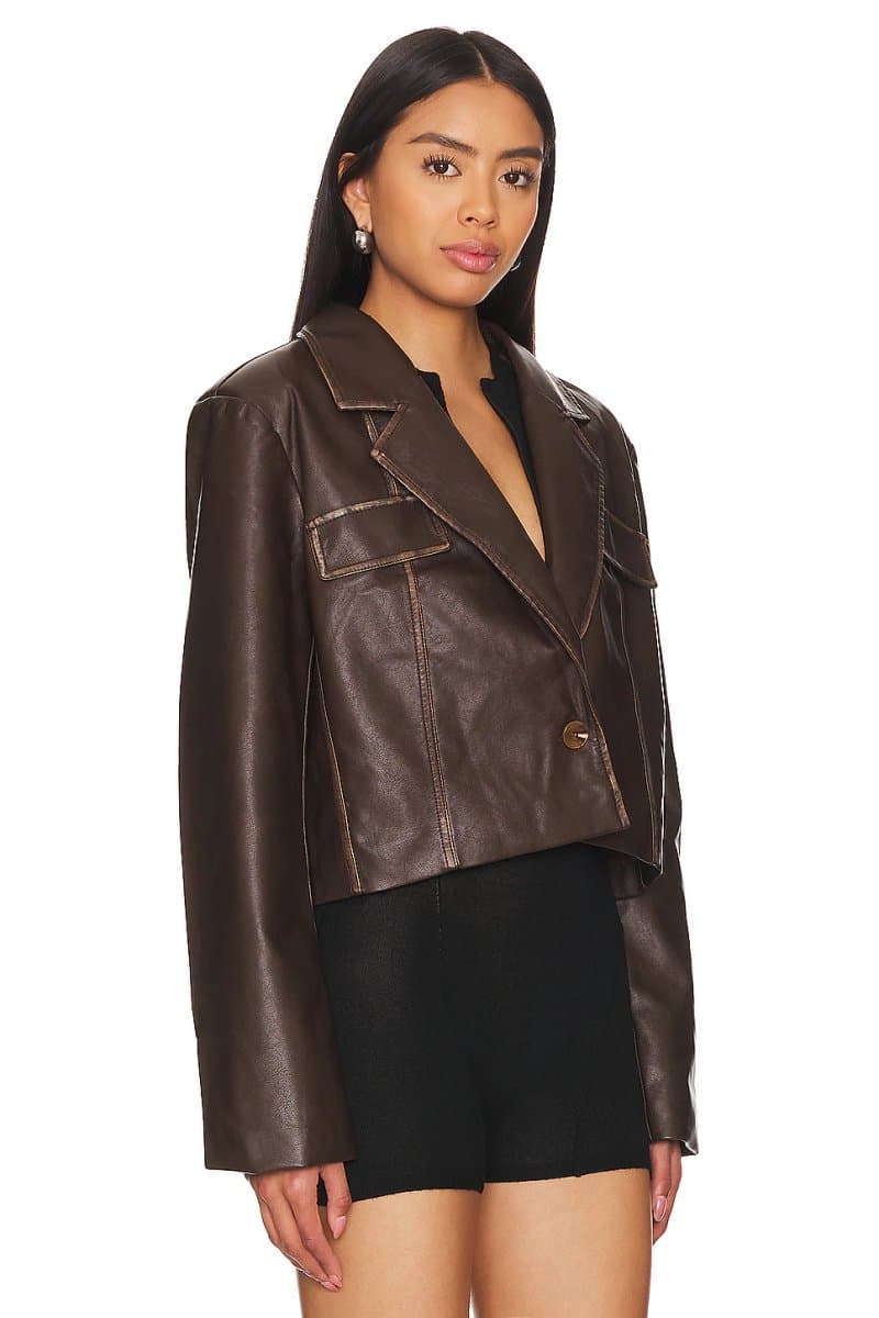 revolve Blakely Faux Leather Jacket - 3