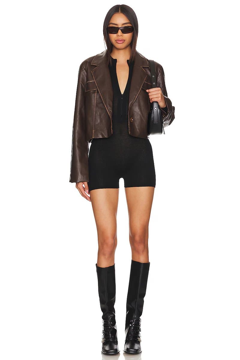 revolve Blakely Faux Leather Jacket - 5
