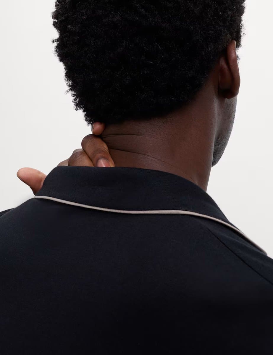 Marks & Spencer M&S Cotton Modal Blend Pyjama Set Black - 2