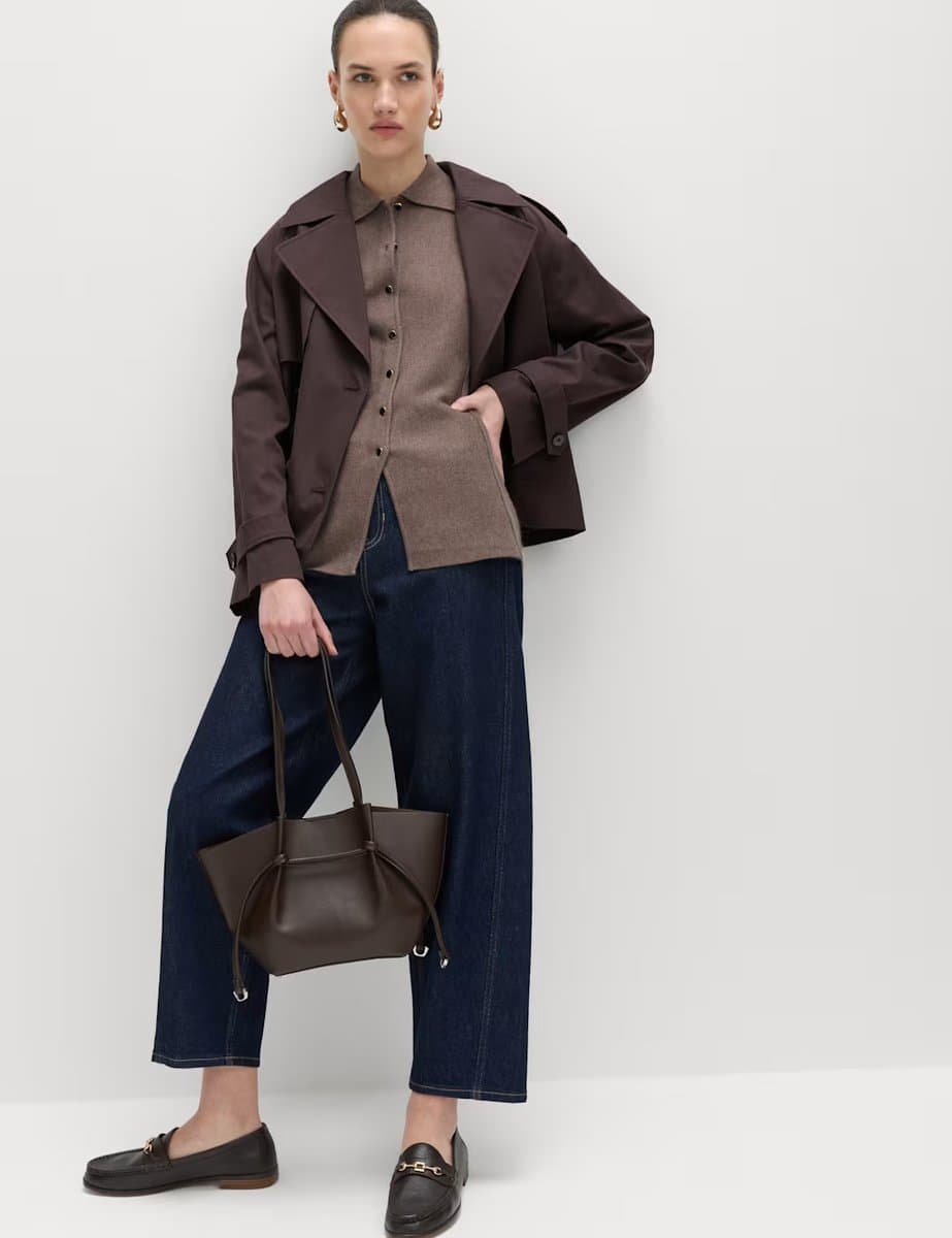 Marks & Spencer M&S Soft Touch Longline Knitted Waistcoat Nutmeg - 2