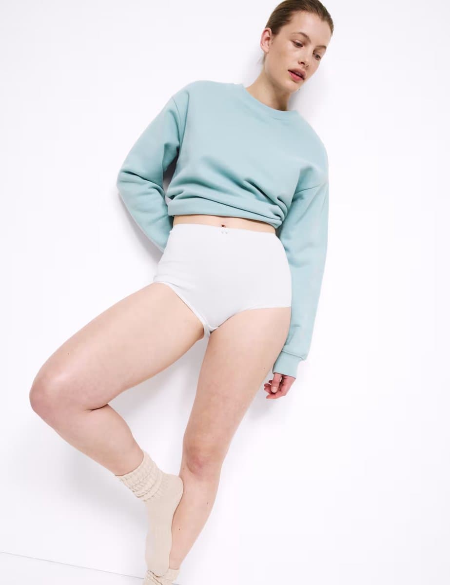 Marks & Spencer M&S 10pk Cotton Lycra® Full Briefs White - 3