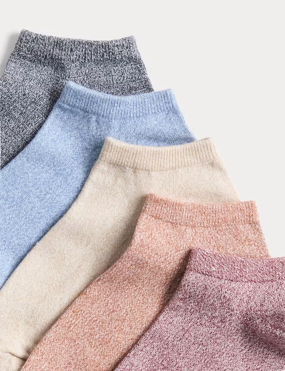 Marks & Spencer M&S 5 Pack Cool & Fresh™ Trainer Liners™ Multi - 2