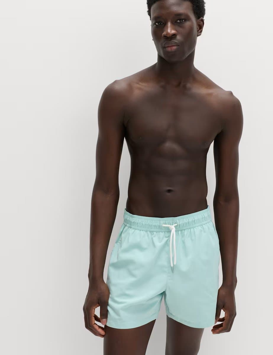 Marks & Spencer M&S Quick Dry Plain Swim Shorts Light Mint