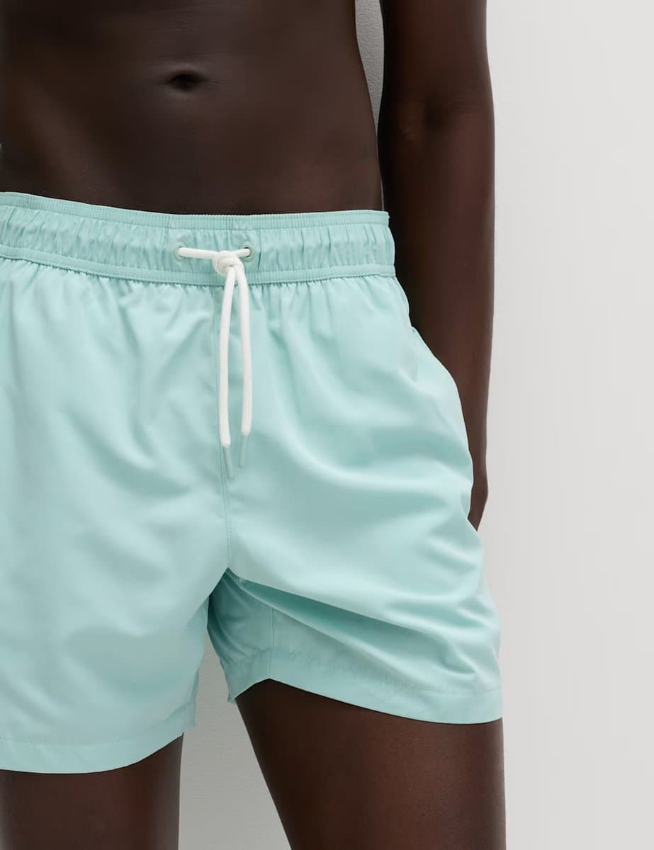 Marks & Spencer M&S Quick Dry Plain Swim Shorts Light Mint - 2