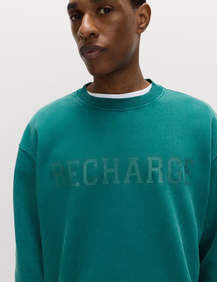 Marks & Spencer M&S Cotton Rich Printed Pyjama Top Green - 2