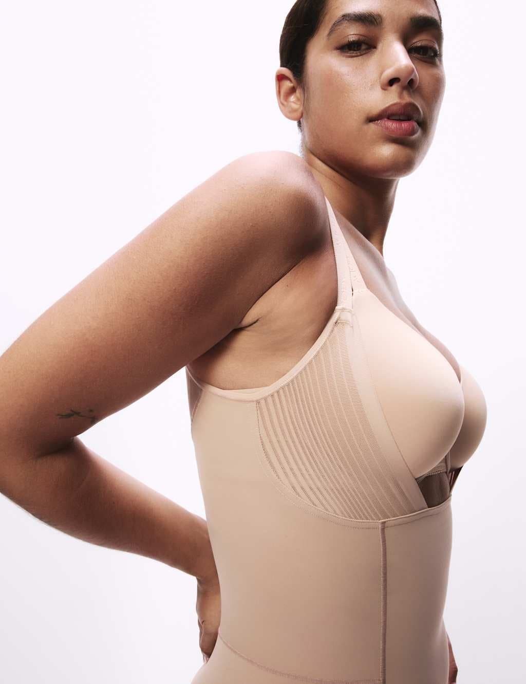 Marks & Spencer M&S Body Define™ Firm Control Wear Your Own Bra Bodysuit Rose Quartz - 2