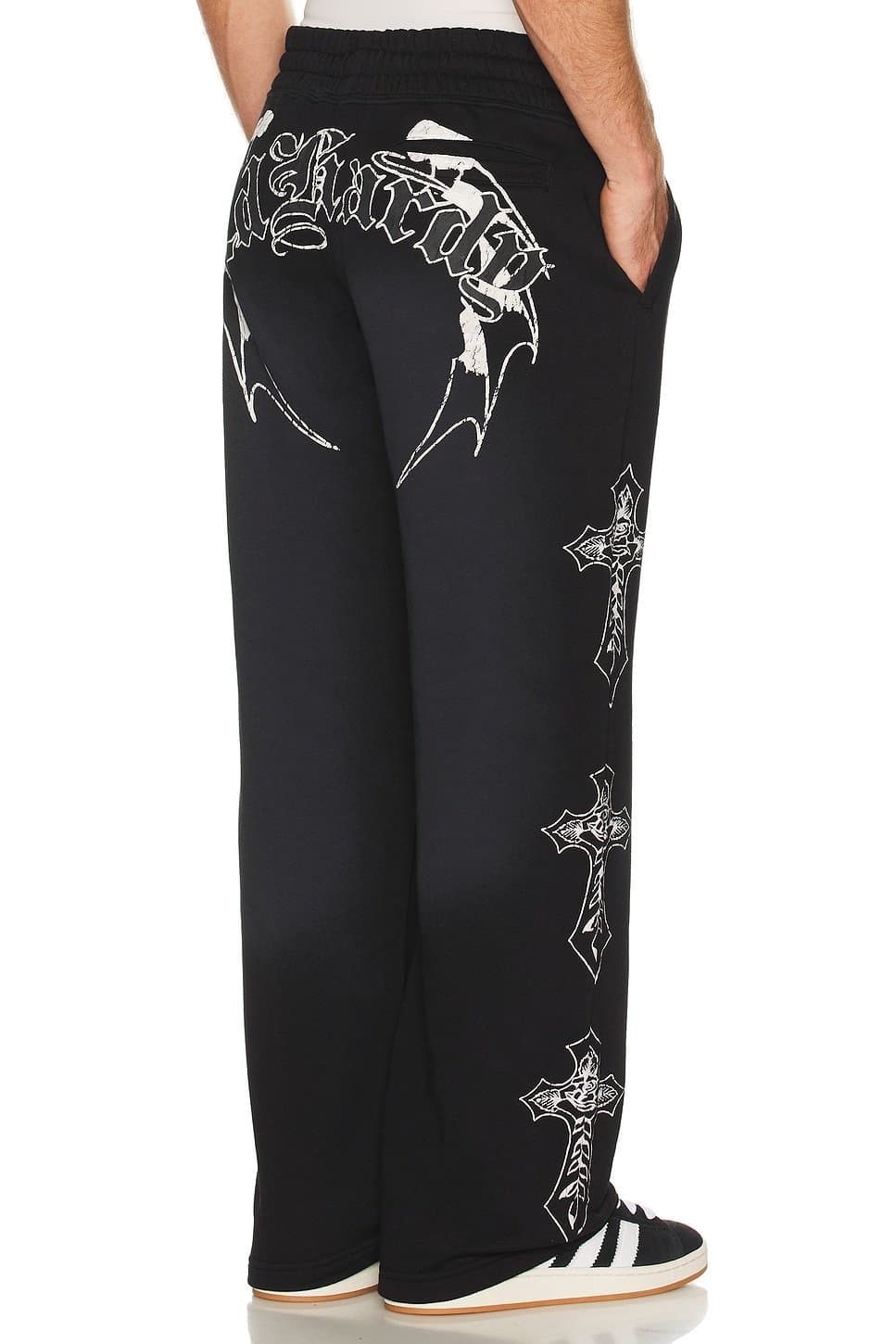 revolve Crosses Skulls Baggy Sweatpant