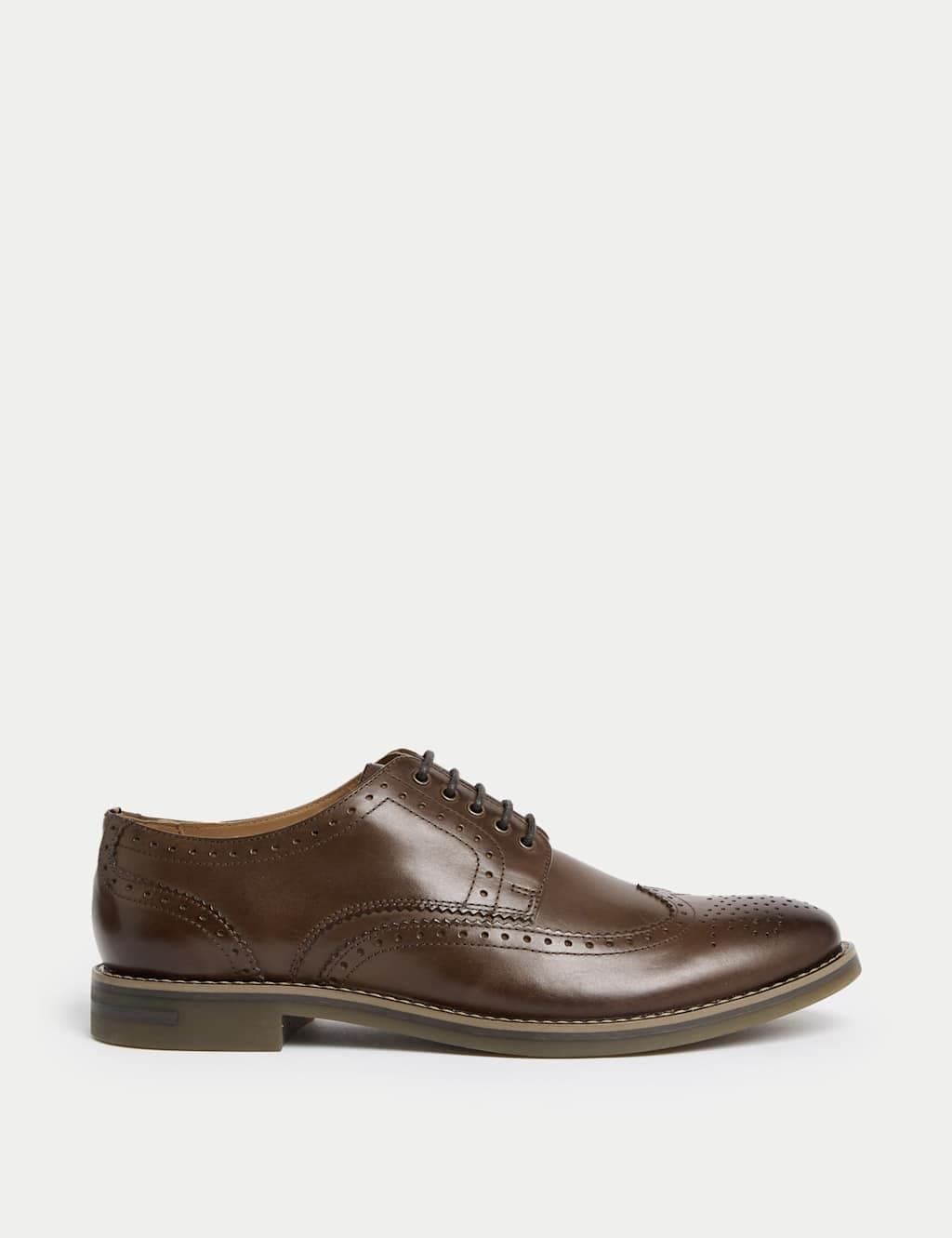 Marks & Spencer M&S Leather Brogues Brown