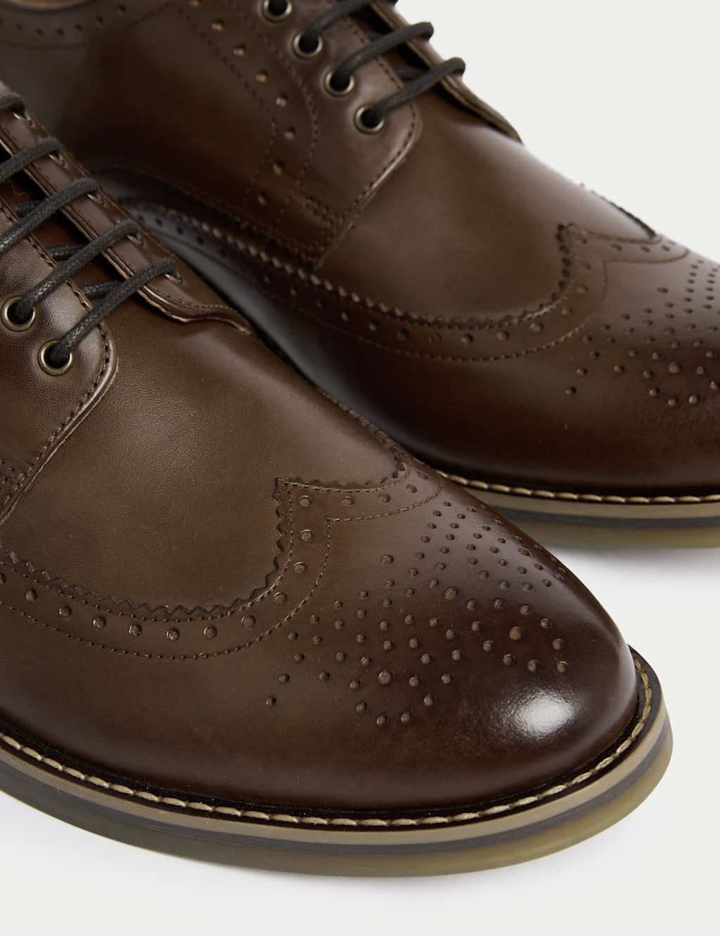 Marks & Spencer M&S Leather Brogues Brown - 2