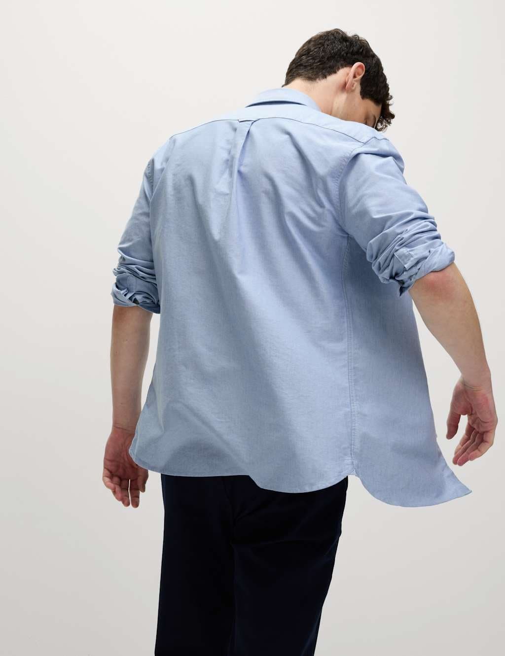 Marks & Spencer M&S Ultimate 2 Pack Regular Fit Pure Cotton Oxford Shirts Light Blue Mix - 2