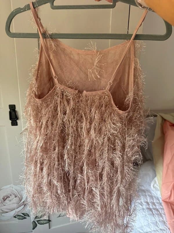Asos luxe Feathered bodysuit