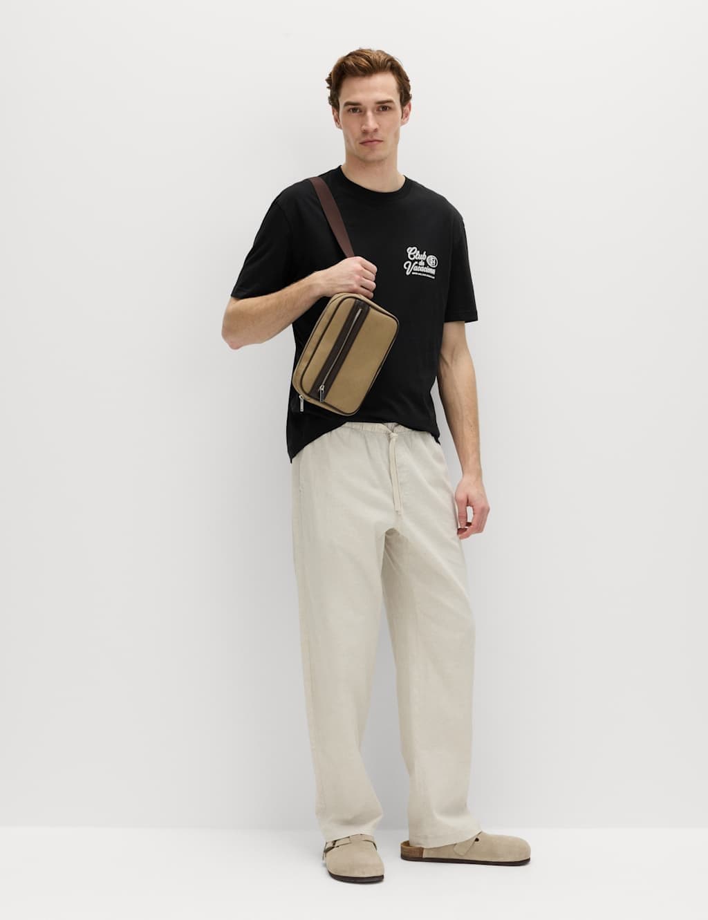 Marks & Spencer M&S Pure Cotton Club De Vacaciones T-Shirt Black - 4