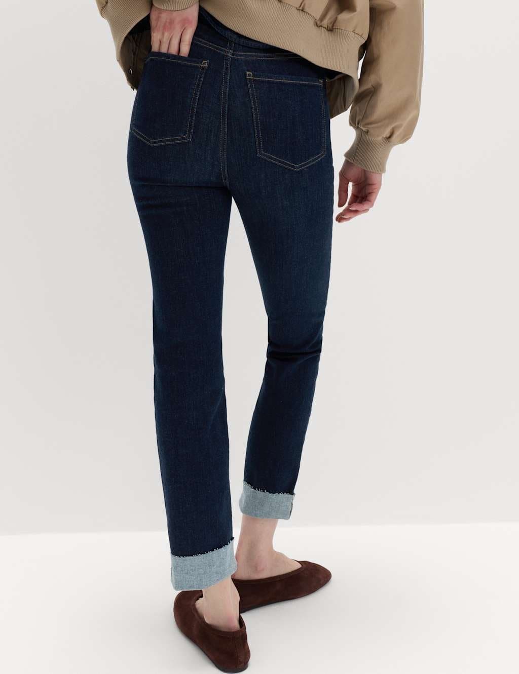 Marks & Spencer M&S Harper Supersoft High Waisted Jeans Indigo - 3